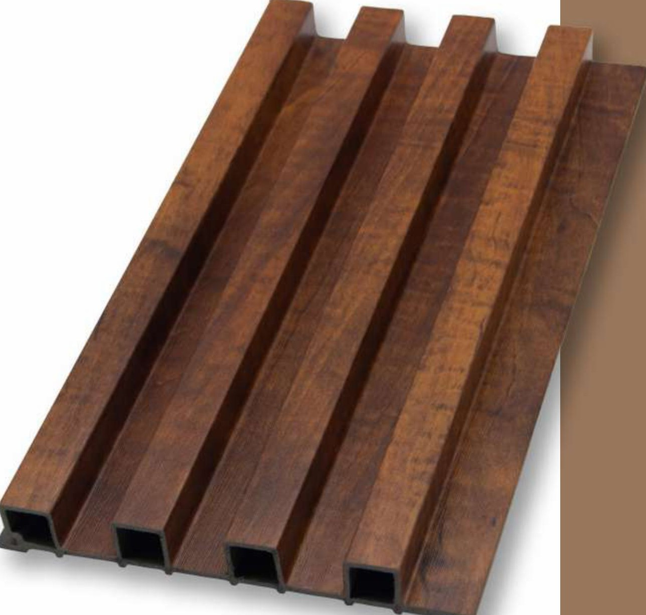 WPC Louvers Wall Panel, 6 inches x 9.5 feet, Thickness: 23 mm