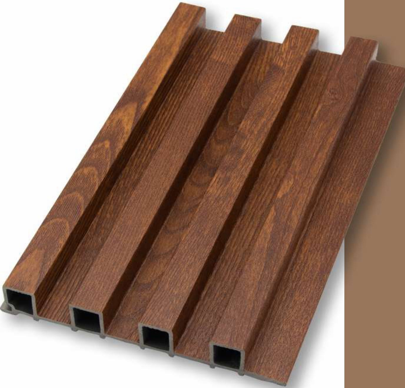 WPC Louvers Wall Panel, 6 inches x 9.5 feet, Thickness: 23 mm