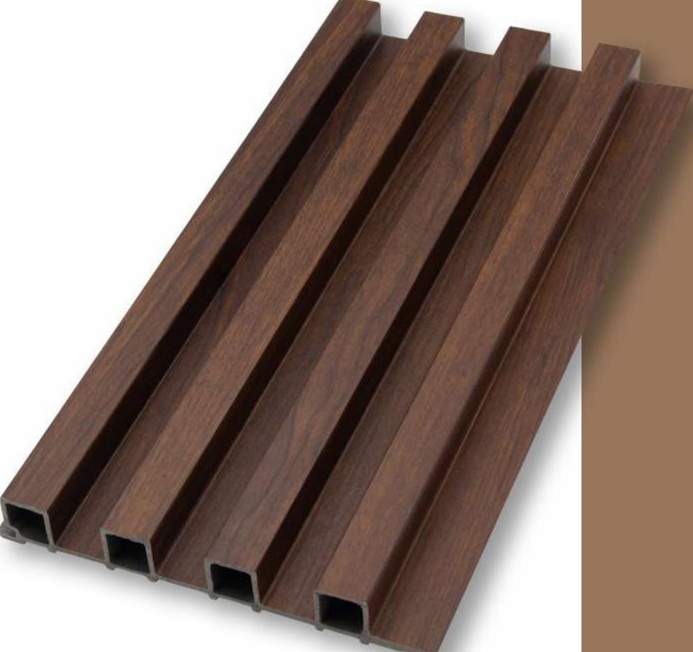 WPC Louvers Wall Panel, 6 inches x 9.5 feet, Thickness: 23 mm